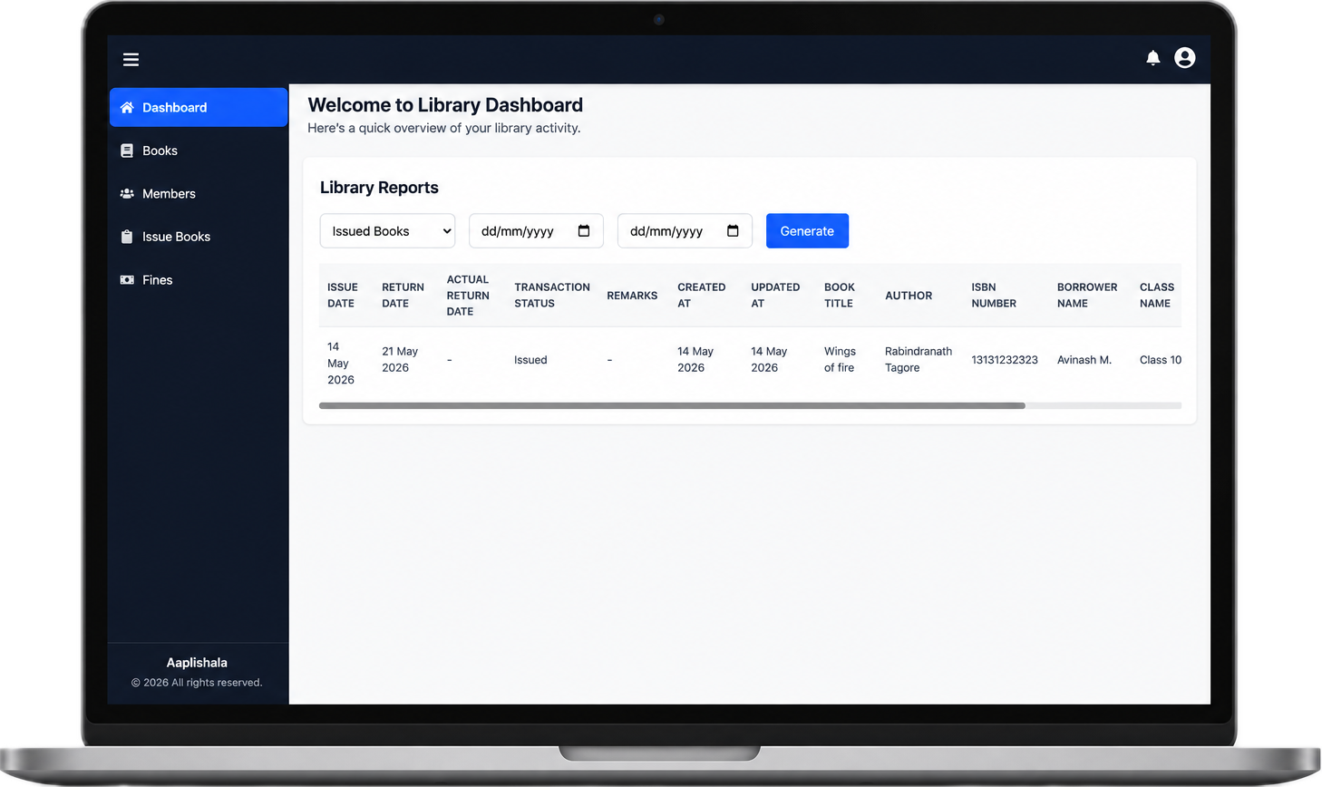 Library Management Web Portal